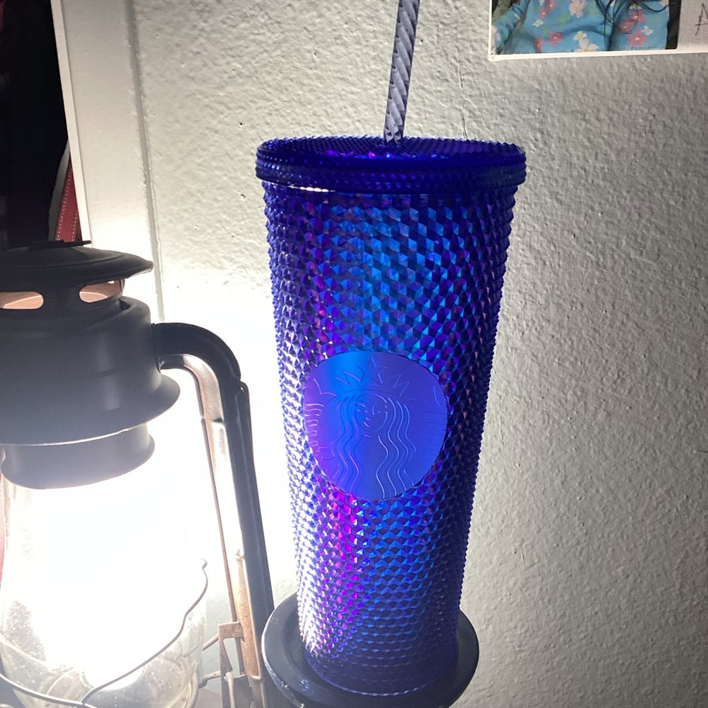 Disney 50th anniversary jeweled blue Starbucks cup